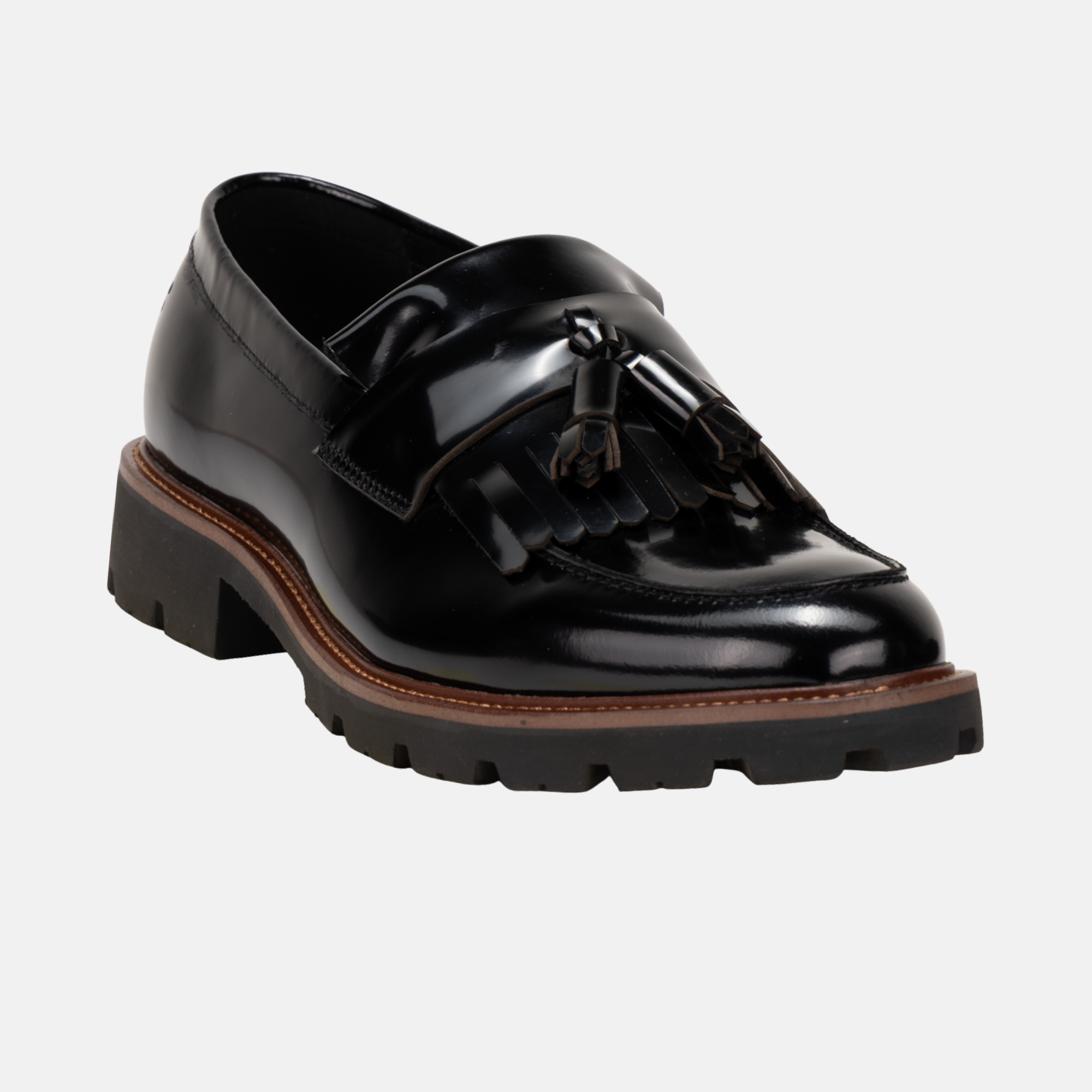 Men's loafers Punto in black