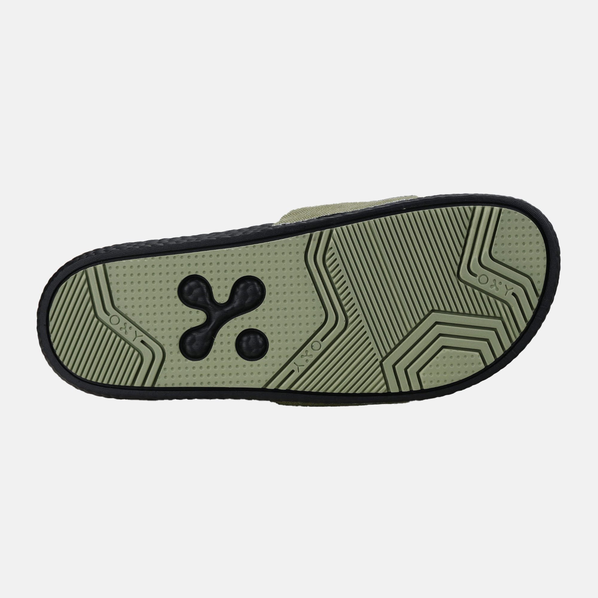 Women's slippers Excel in green/black