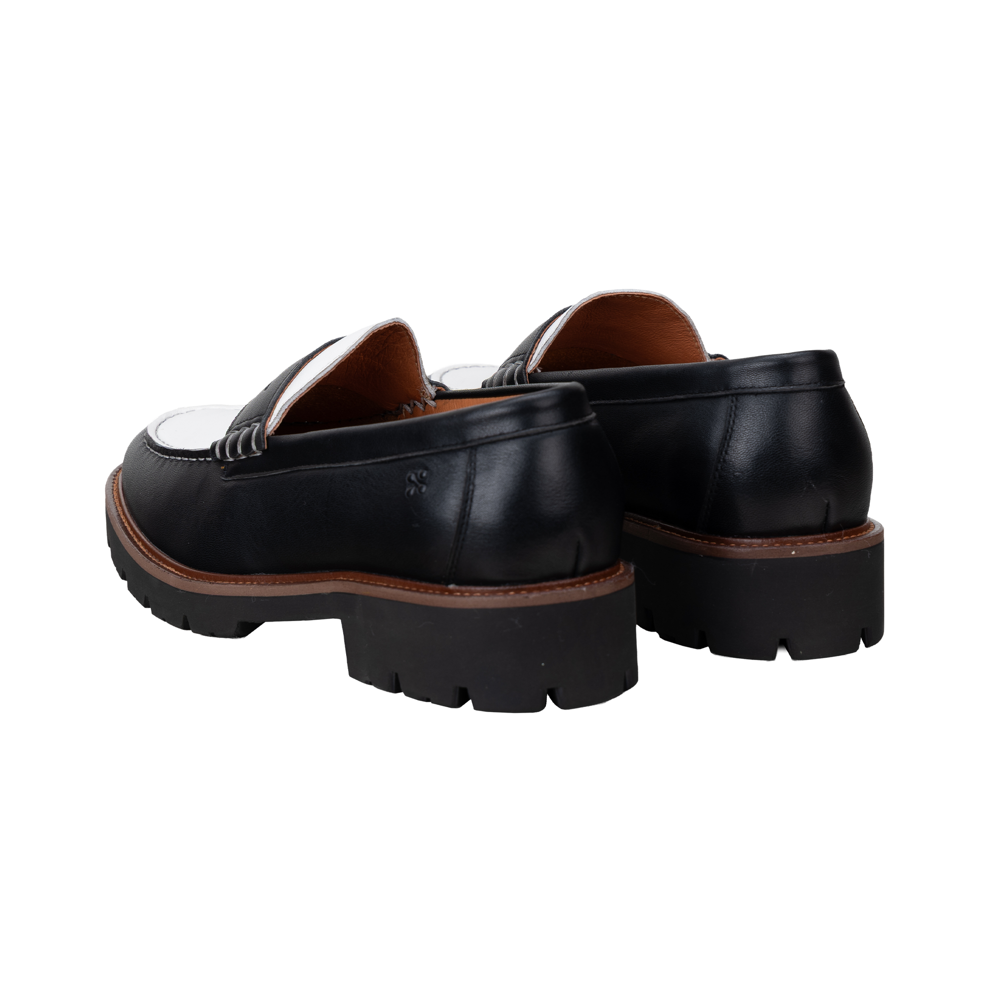 Women's loafers Stilo in black/white