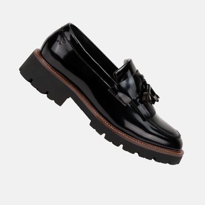 Women's loafers Punto in black