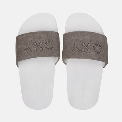 Women's slippers Excel in khaki/white