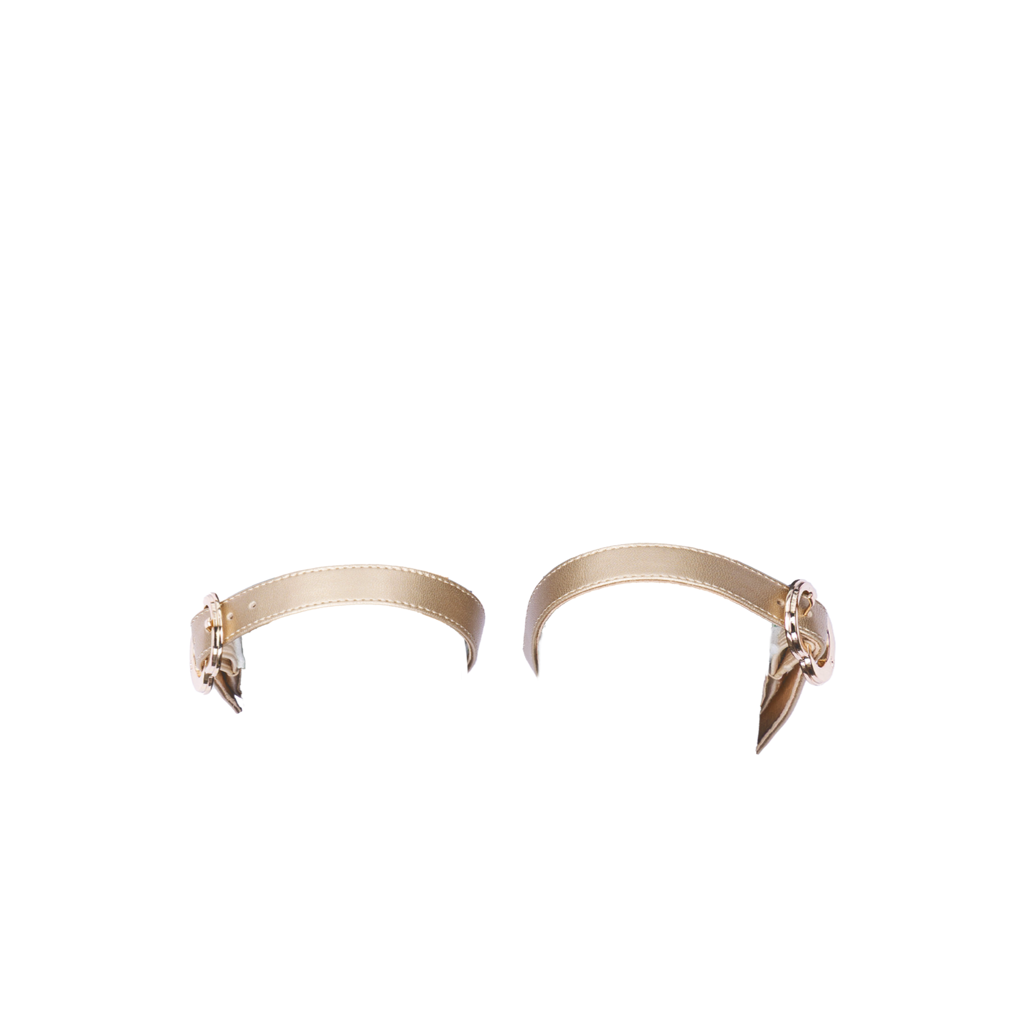 Women's ballet flats Eos Thick Strap with Gold Buckles in Gold